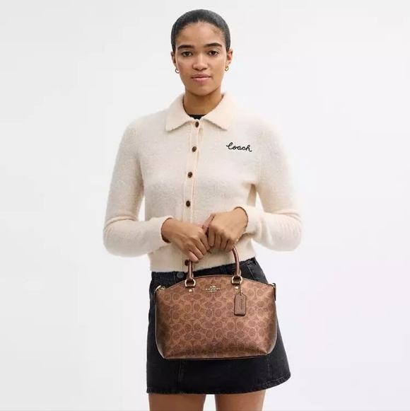 Coach  Sadie Satchel Bag . - Picture 3 of 15